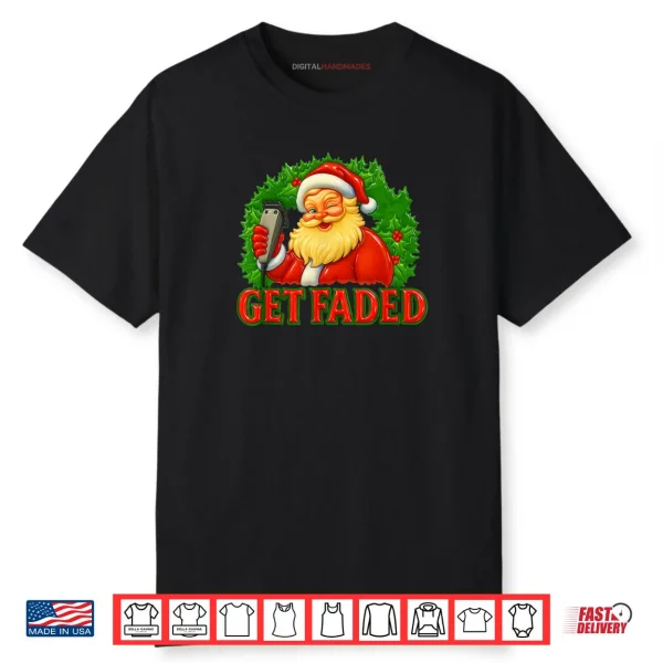 Christmas Barber Get Faded Shirt
