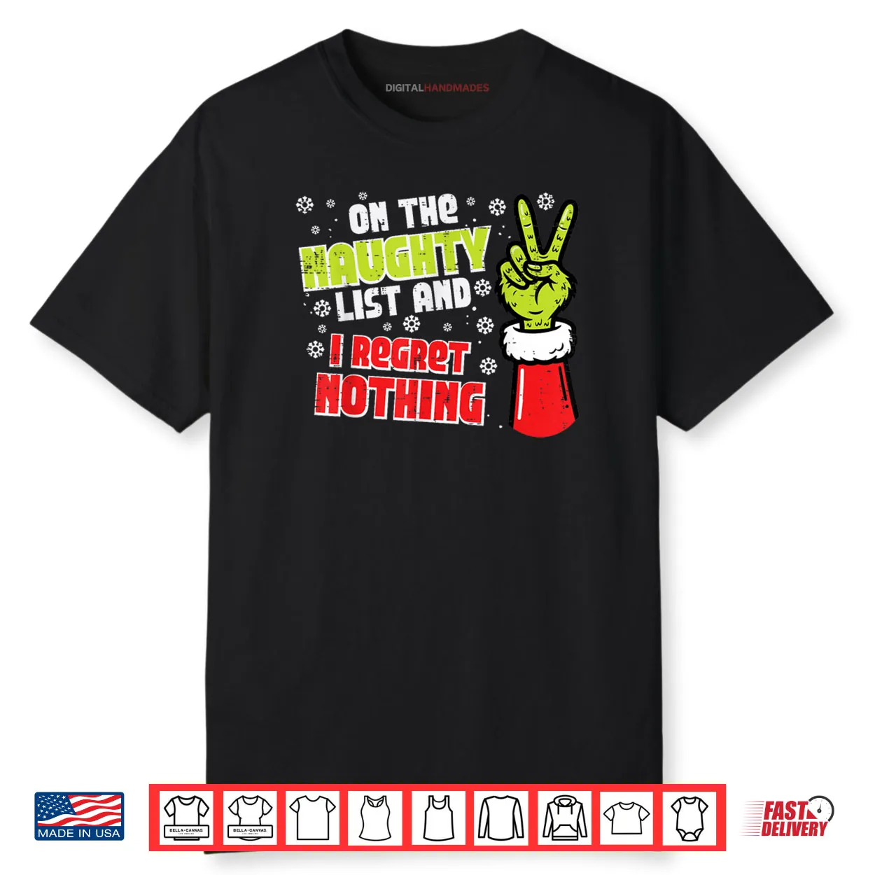 Christmas On Naughty List Regret Nothing Xmas Shirt Christmas On Naughty List Regret Nothing Xmas Shirt