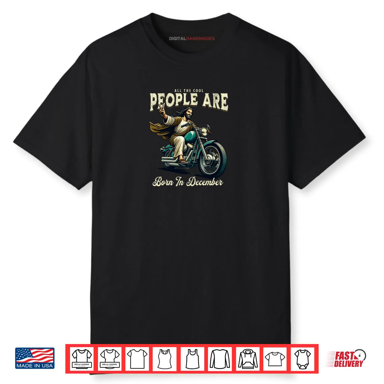 Cool People Are Born In December Christian Christmas Shirt Cool People Are Born In December Christian Christmas Shirt