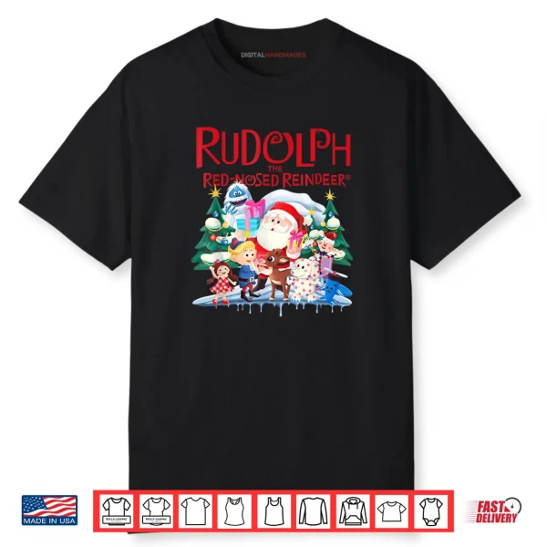 Cute Rudolph The Red Nosed Reindeer Christmas Shirt