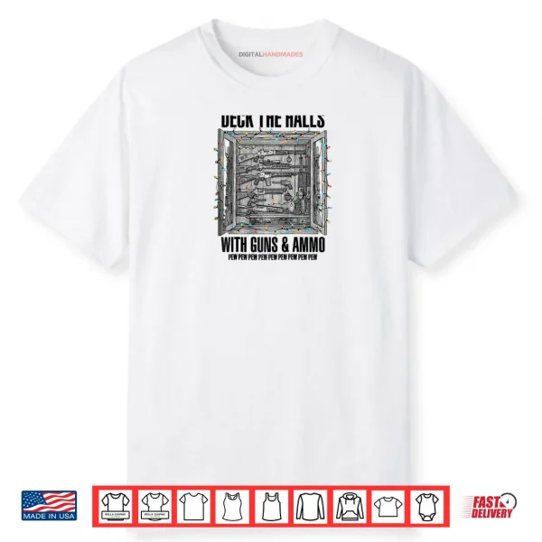 Deck The Halls with Guns & Ammo Raglan Shirt
