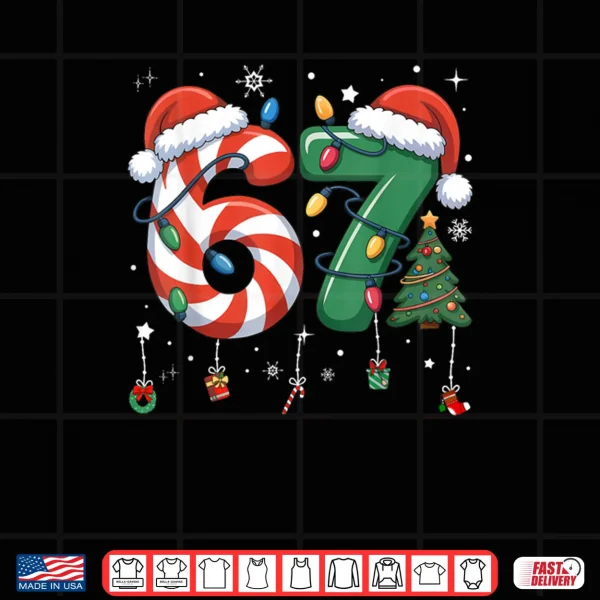 67 Meme Six Seven Christmas Shirt 4 Design 67 Meme Six Seven Christmas Shirt 1