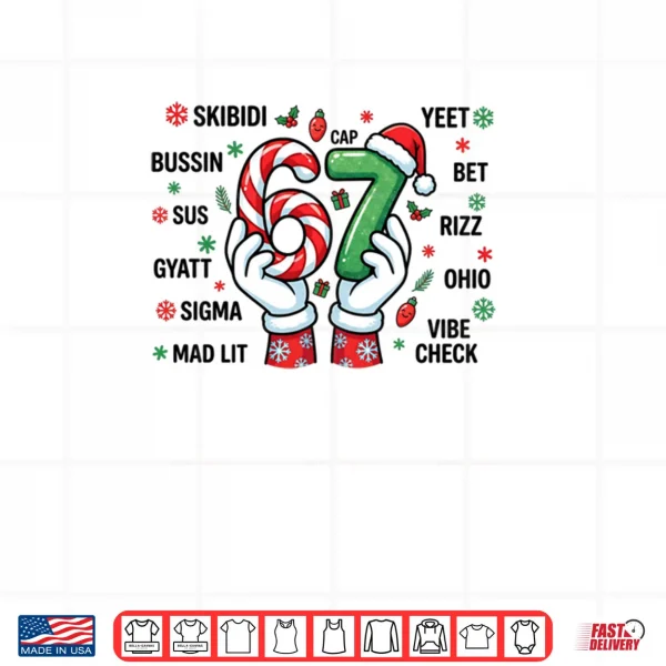 67 Six Seven Christmas Joke 6 7 Meme Boys Girls Teens Shirt 4 Design 67 Six Seven Christmas Joke 6 7 Meme Boys Girls Teens Shirt
