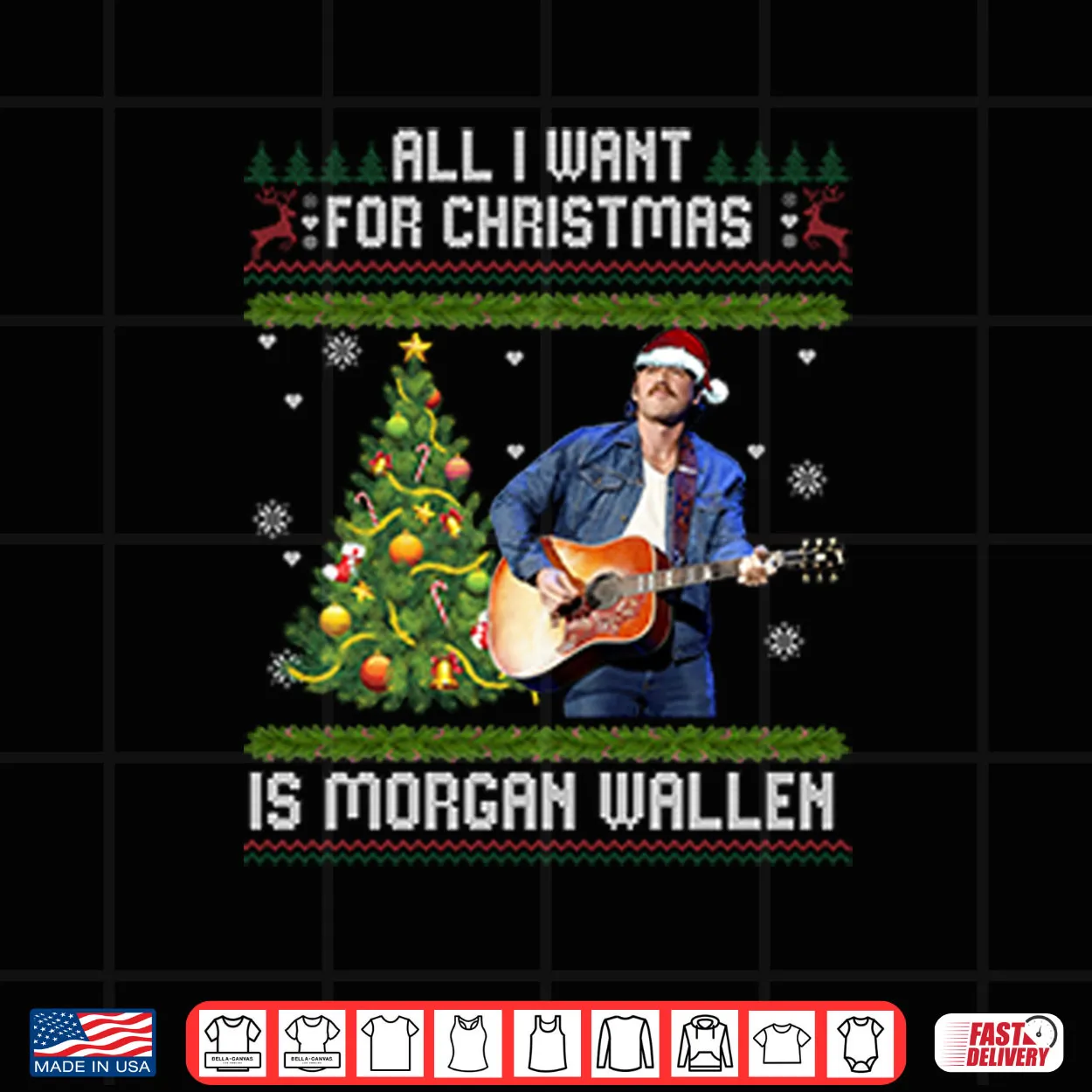 All I Want For Christmas Is Morgan Wallen Shirt All I Want For Christmas Is Morgan Wallen Shirt