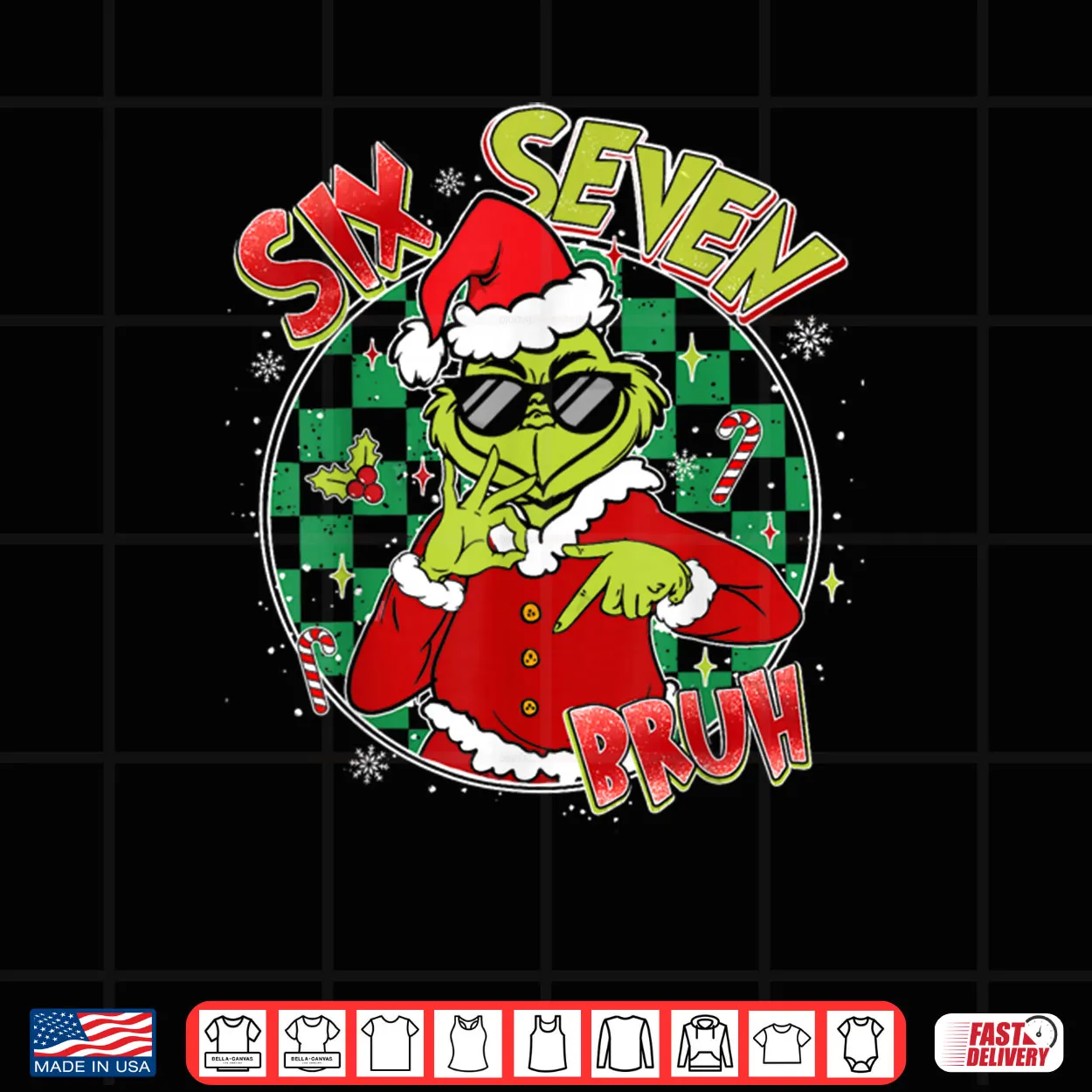 Bruh Six Seven 67 6 7 Elf Christmas Shirt Bruh Six Seven 67 6 7 Elf Christmas Shirt