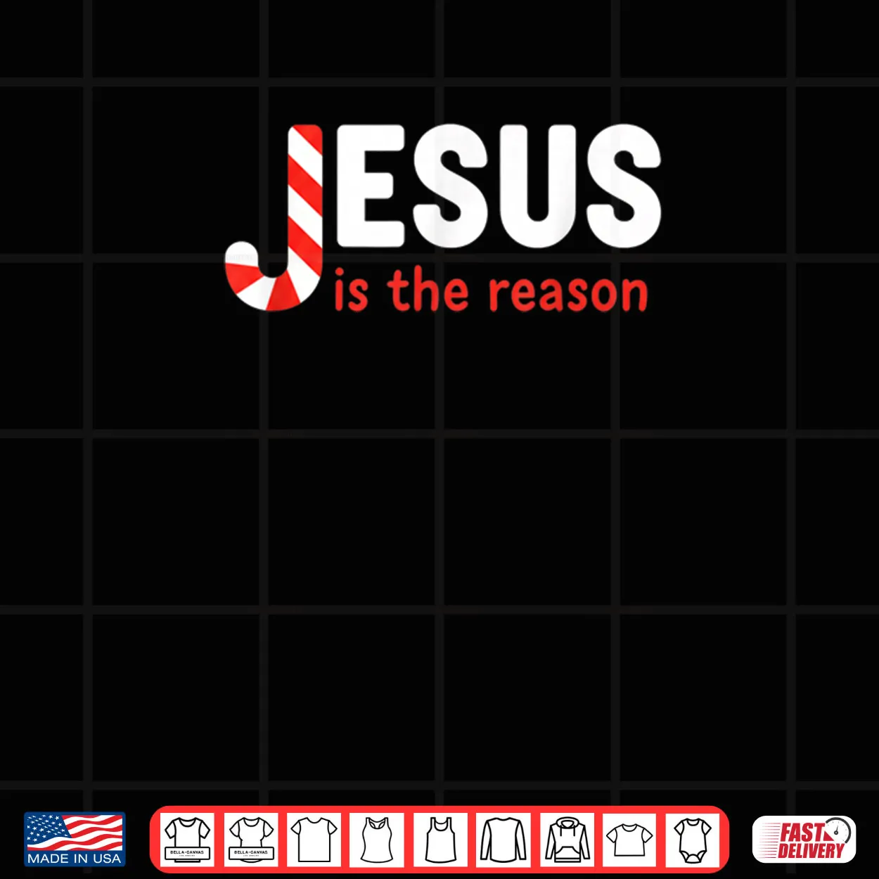 Christian Jesus is The Reason for The Season Christmas Candy Shirt Christian Jesus is The Reason for The Season Christmas Candy Shirt