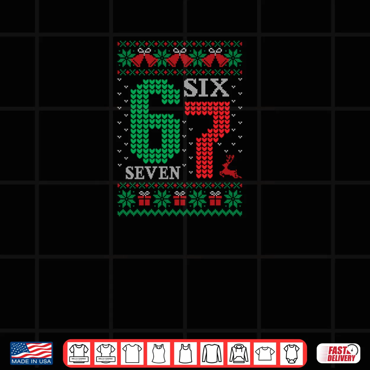 Christmas 67 Funny Xmas Six Seven Ugly Sweater 6 7 Shirt Christmas 67 Funny Xmas Six Seven Ugly Sweater 6 7 Shirt