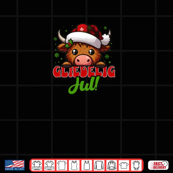 Design Danish Merry Christmas Glaedelig Jul Shirt