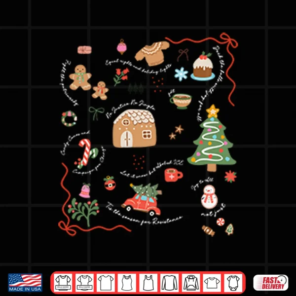 Design Doodle Liberal Values Holiday Subtle Anti Trump Christmas Shirt