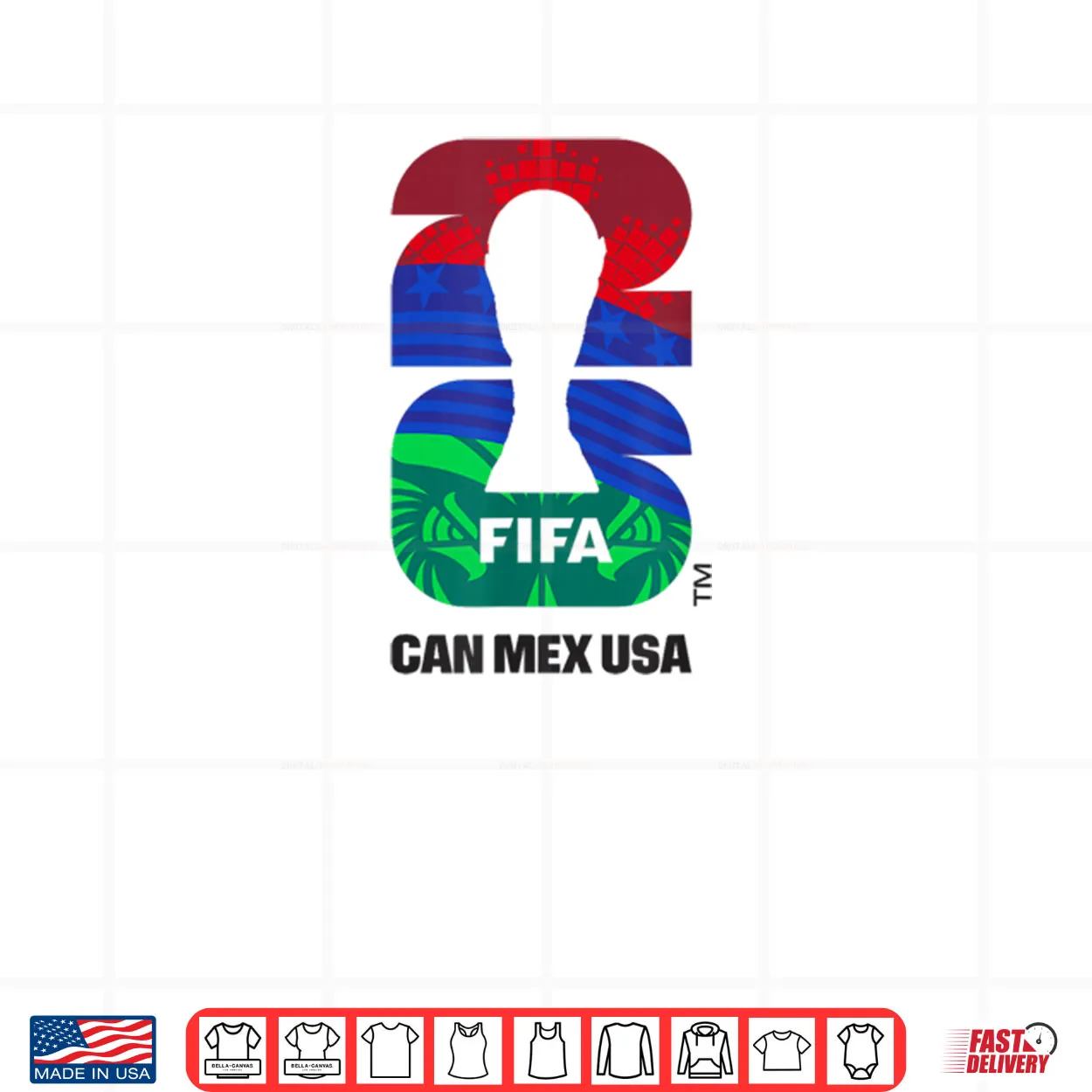 FIFA World CUP26 Host Country Trophy Logo Shirt FIFA World CUP26 Host Country Trophy Logo Shirt