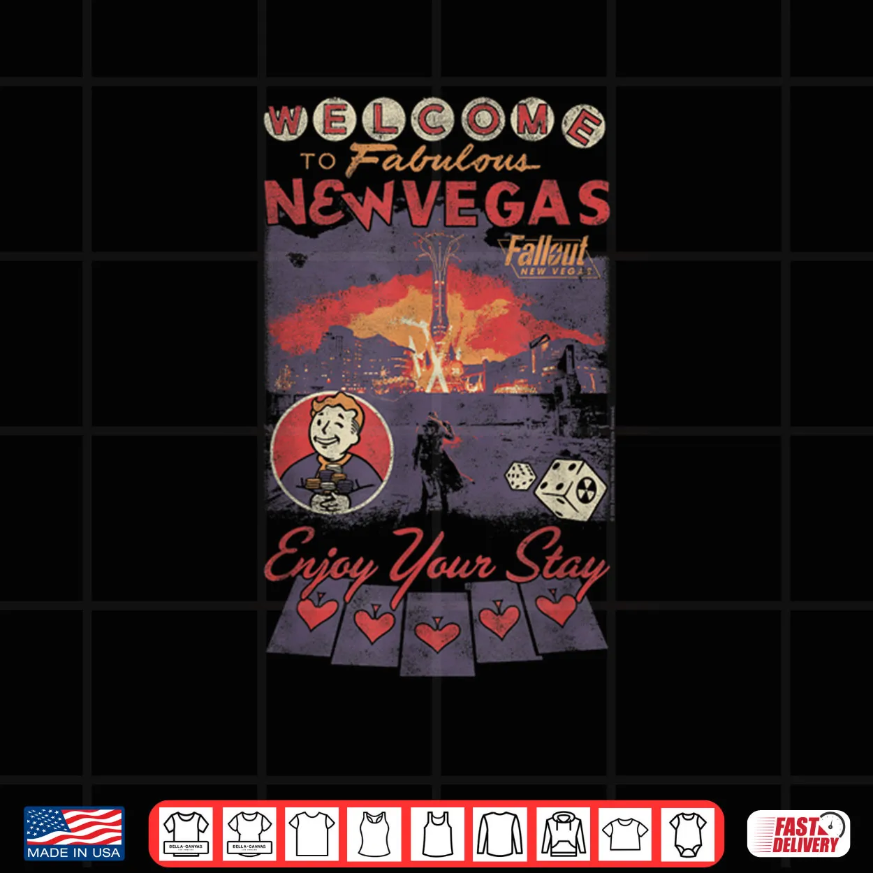 Fallout Welcome to Fabulous New Vegas Vintage Video Game Shirt Fallout Welcome to Fabulous New Vegas Vintage Video Game Shirt