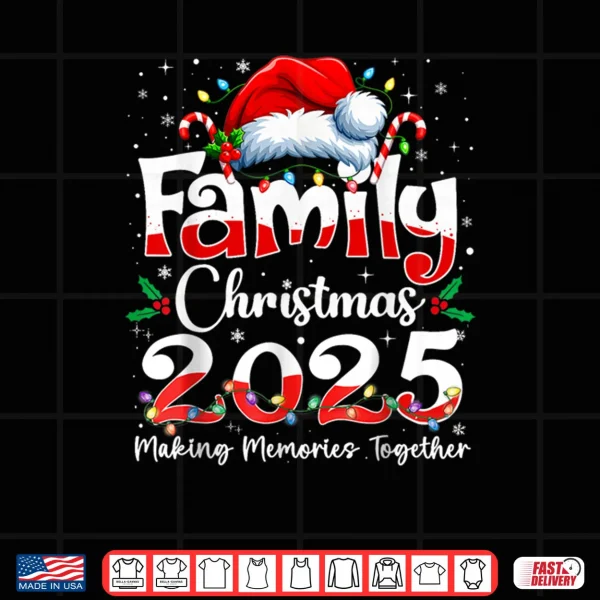 Family Christmas 2025 Matching Outfit Xmas Squad Santa Shirt 3 Design Family Christmas 2025 Matching Outfit Xmas Squad Santa Shirt