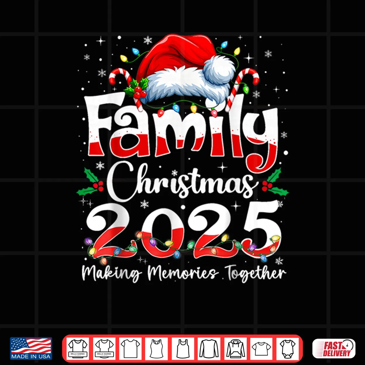 Family Christmas 2025 Matching Outfit Xmas Squad Santa Shirt Family Christmas 2025 Matching Outfit Xmas Squad Santa Shirt
