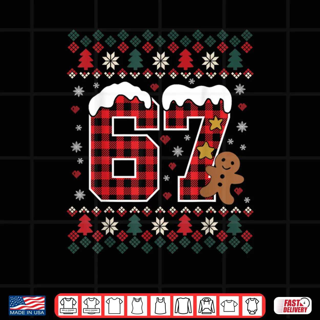 Funny 67 Christmas Pajamas Shirt Six Seven Meme Brainrot Shirt Funny 67 Christmas Pajamas Shirt Six Seven Meme Brainrot Shirt