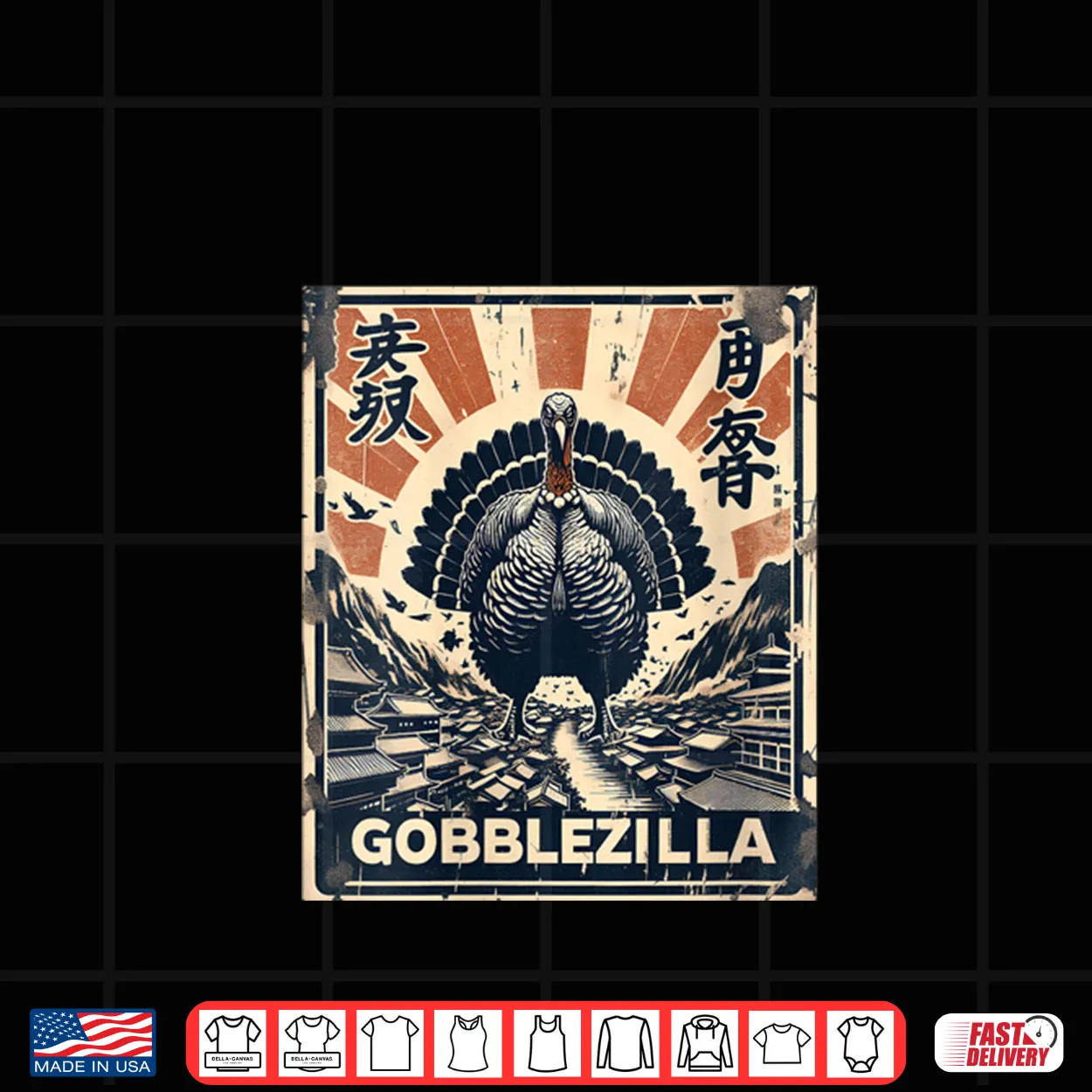 Gobblezilla Turkey Day Thanksgiving Monster Shirt Gobblezilla Turkey Day Thanksgiving Monster Shirt