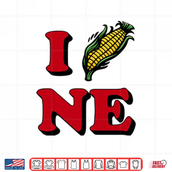Design I Corn NE Nebraska Shirt