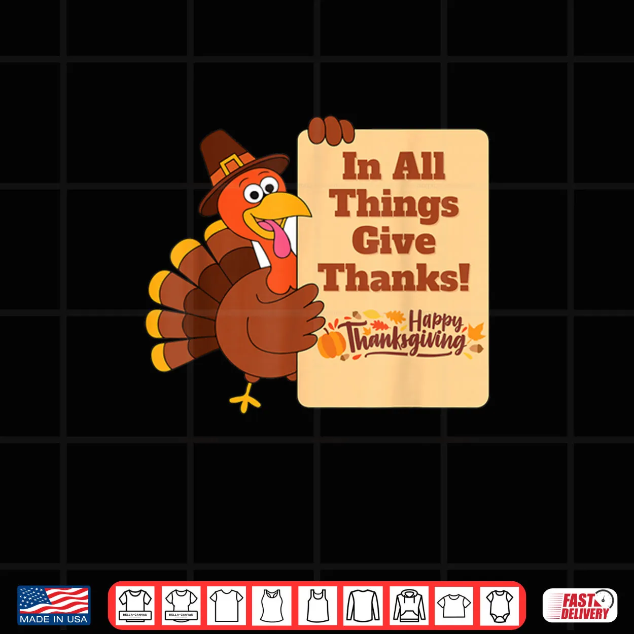 In All Things Give Thanks Holiday Thanksgiving Shirt In All Things Give Thanks Holiday Thanksgiving Shirt