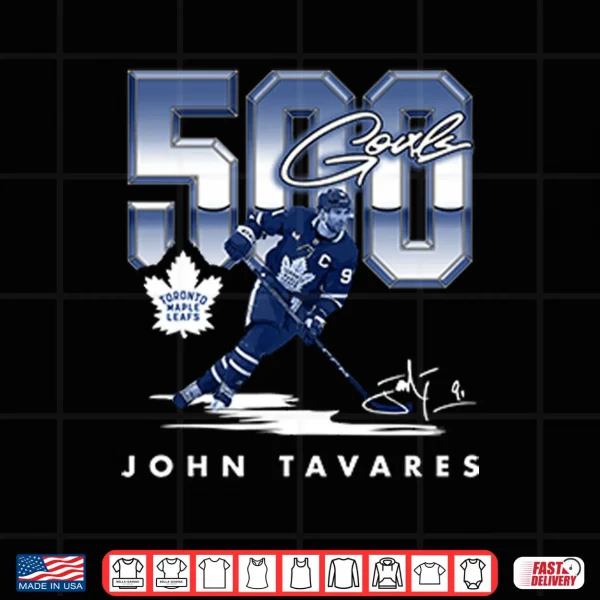John Tavares Toronto Maple Leafs 500 Goals Shirt 4 Design John Tavares Toronto Maple Leafs 500 Goals Shirt