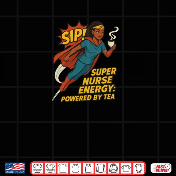 Lady Steep Superhero Nurse. Collection Shirt 4 Design Lady Steep Superhero Nurse. Collection Shirt