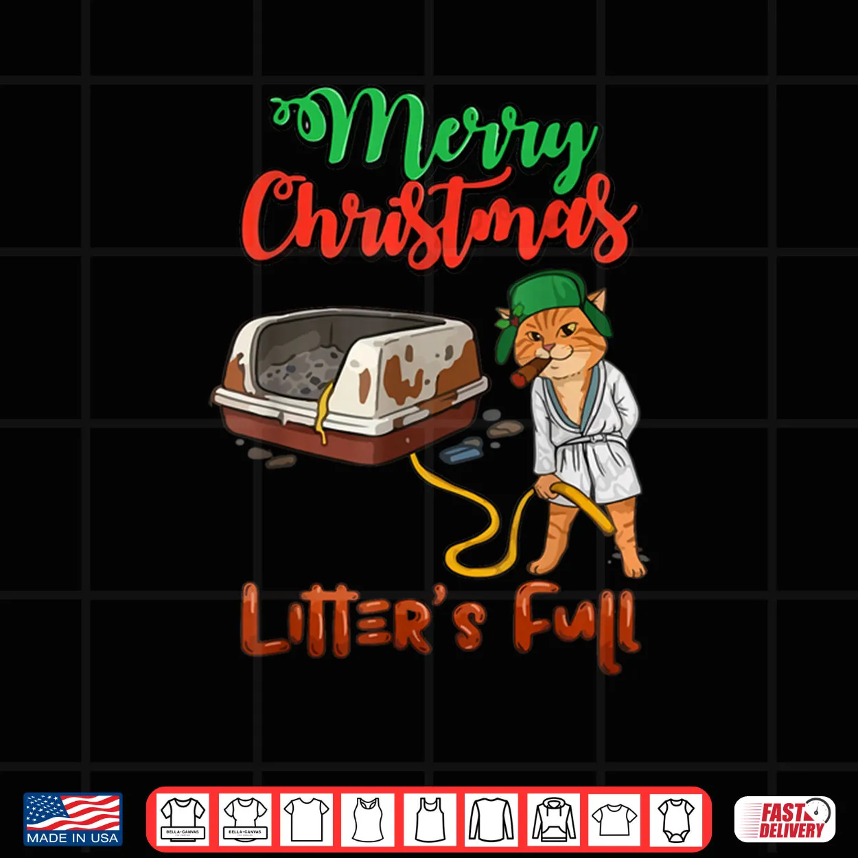 Litter’s Full Merry Christmas Funny Cat Lovers Holidays Xmas Shirt Litter’s Full Merry Christmas Funny Cat Lovers Holidays Xmas Shirt