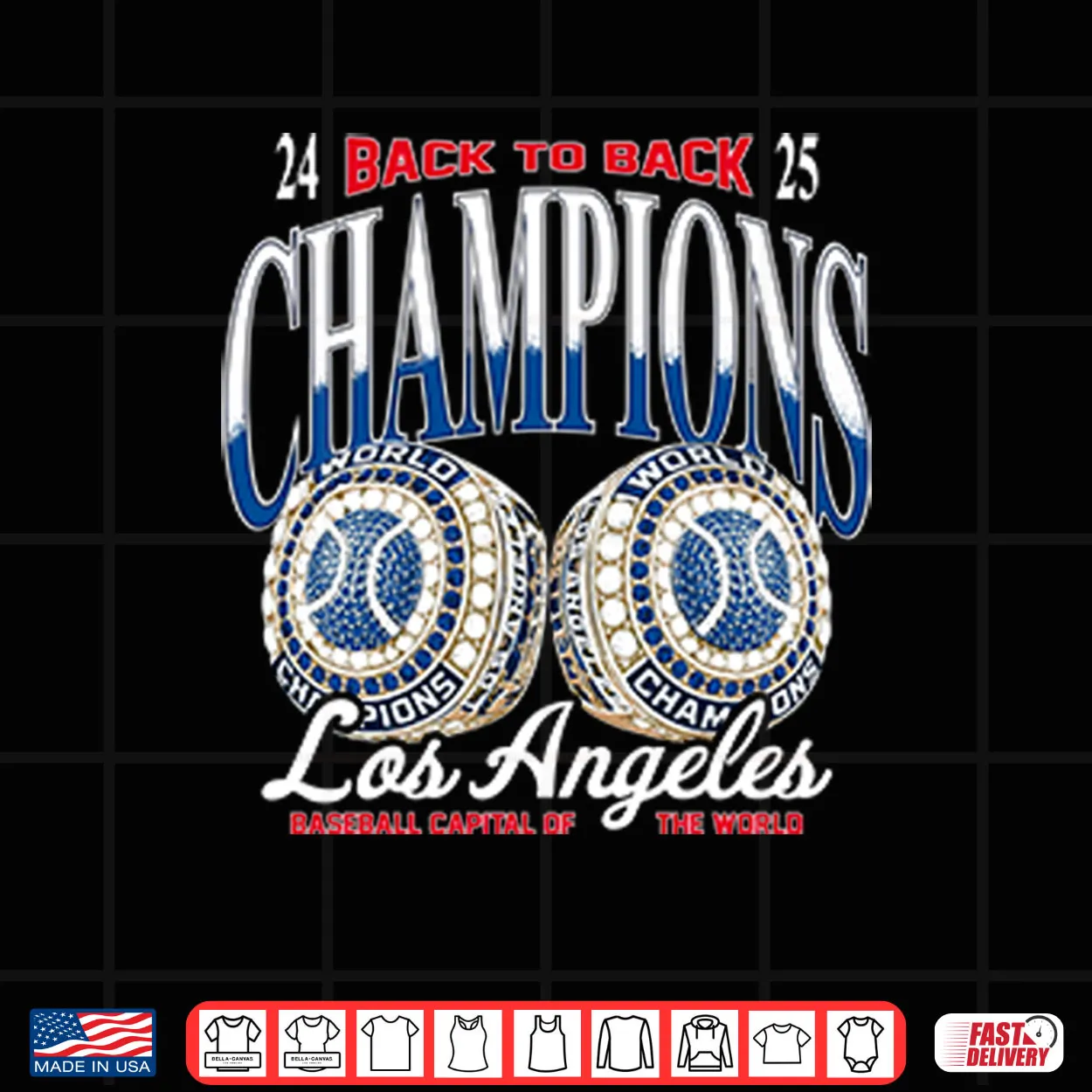 Los Angeles Baseball Capital Of The World Back To Back Champions Shirt Los Angeles Baseball Capital Of The World Back To Back Champions Shirt