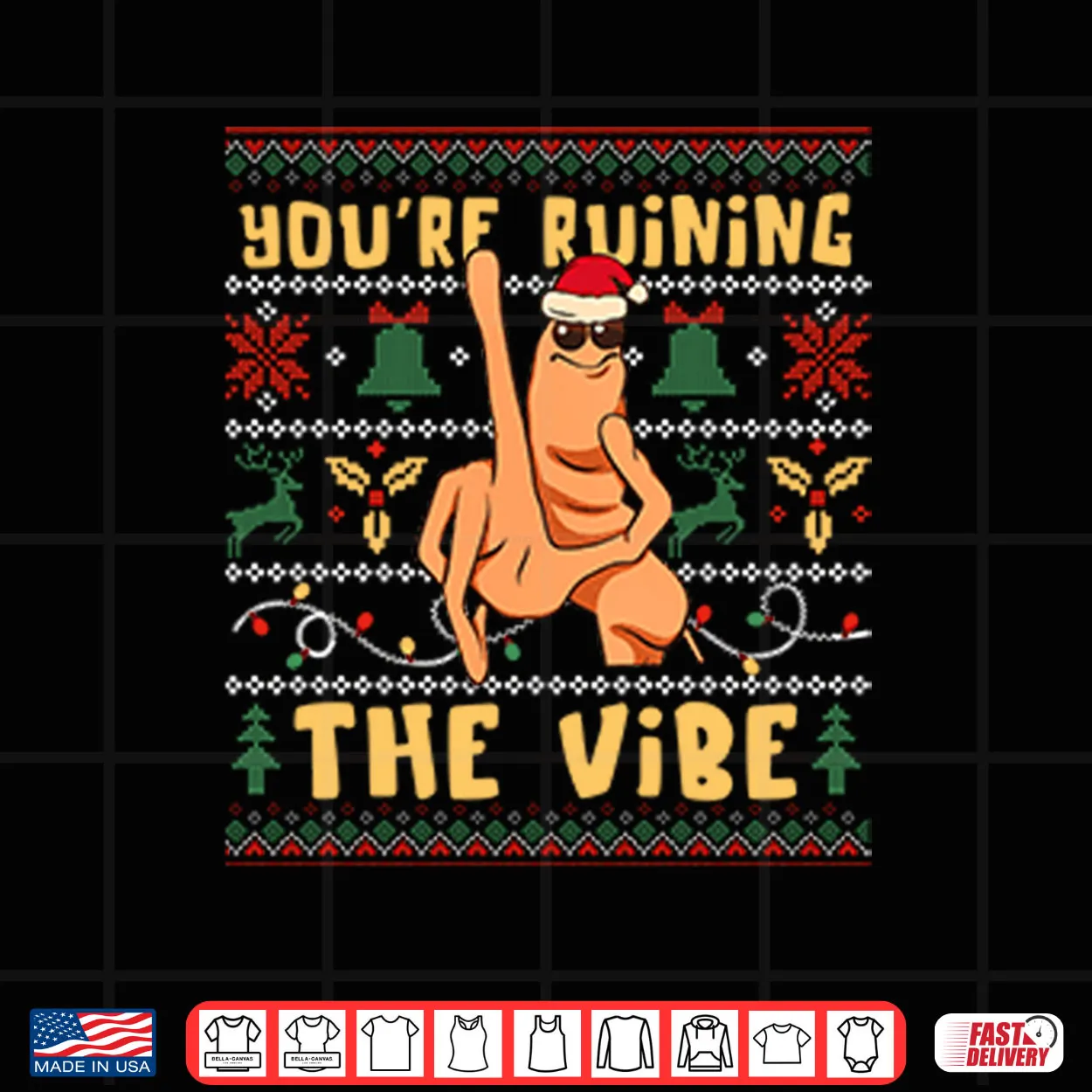 Marcus The Worm You’re Ruining The Vibe Christmas Shirt Marcus The Worm You’re Ruining The Vibe Christmas Shirt