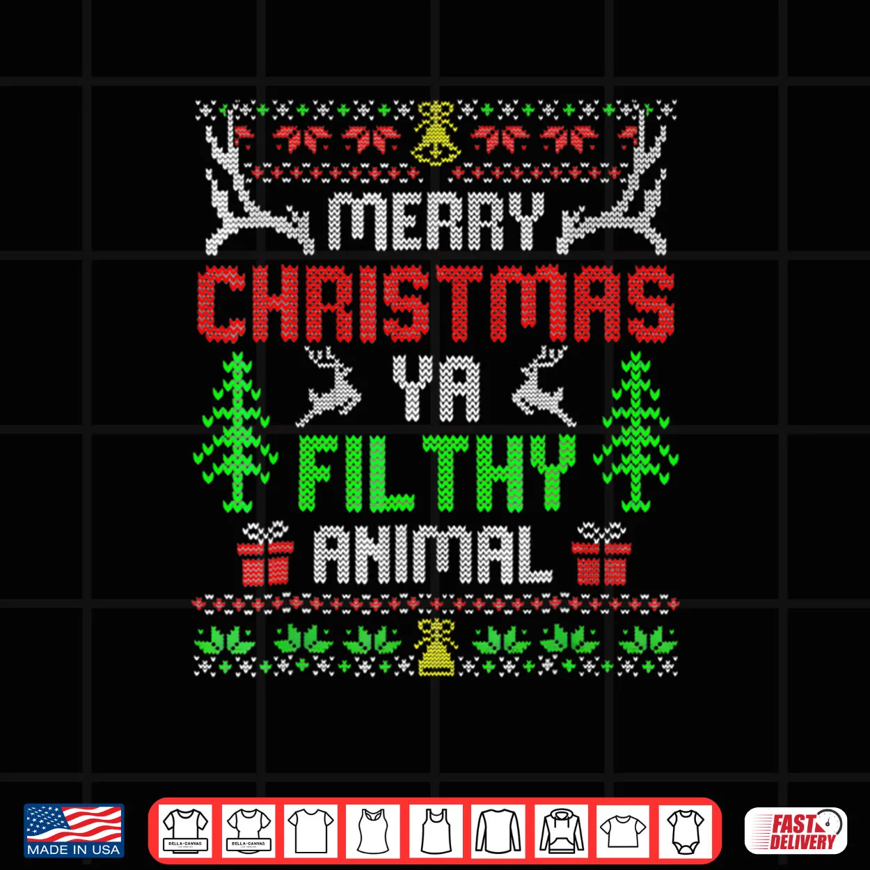 Merry Christmas Animal Filthy Ya Xmas Family Pajama Shirt Merry Christmas Animal Filthy Ya Xmas Family Pajama Shirt