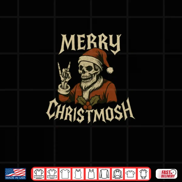 Design Merry Christmosh Metal Christmas Shirt