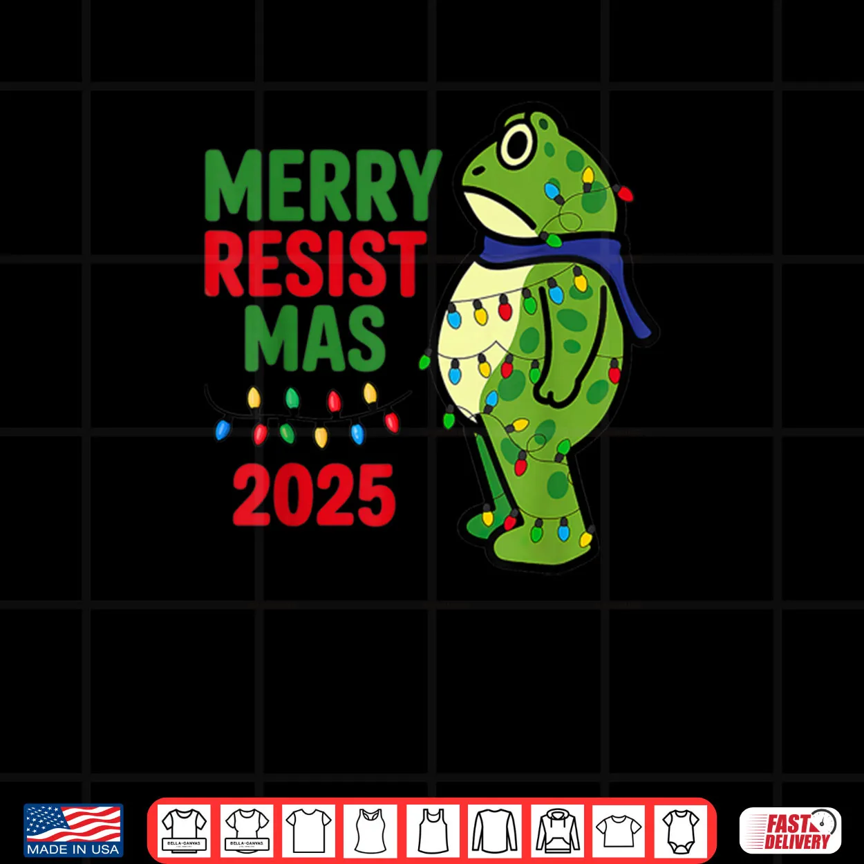 Merry Resistmas 2025 Portland Frog Resist Christmas Shirt Merry Resistmas 2025 Portland Frog Resist Christmas Shirt