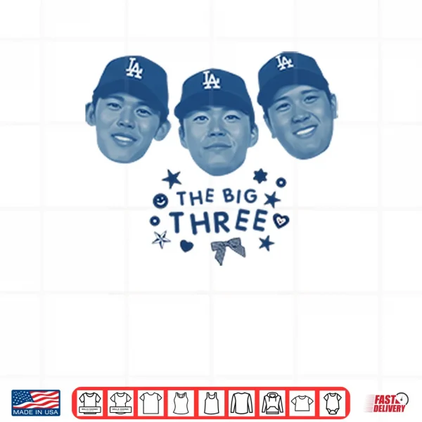 Ohtani Yamamoto Sasaki The Big Three Shirt 4 Design Ohtani Yamamoto Sasaki The Big Three Shirt