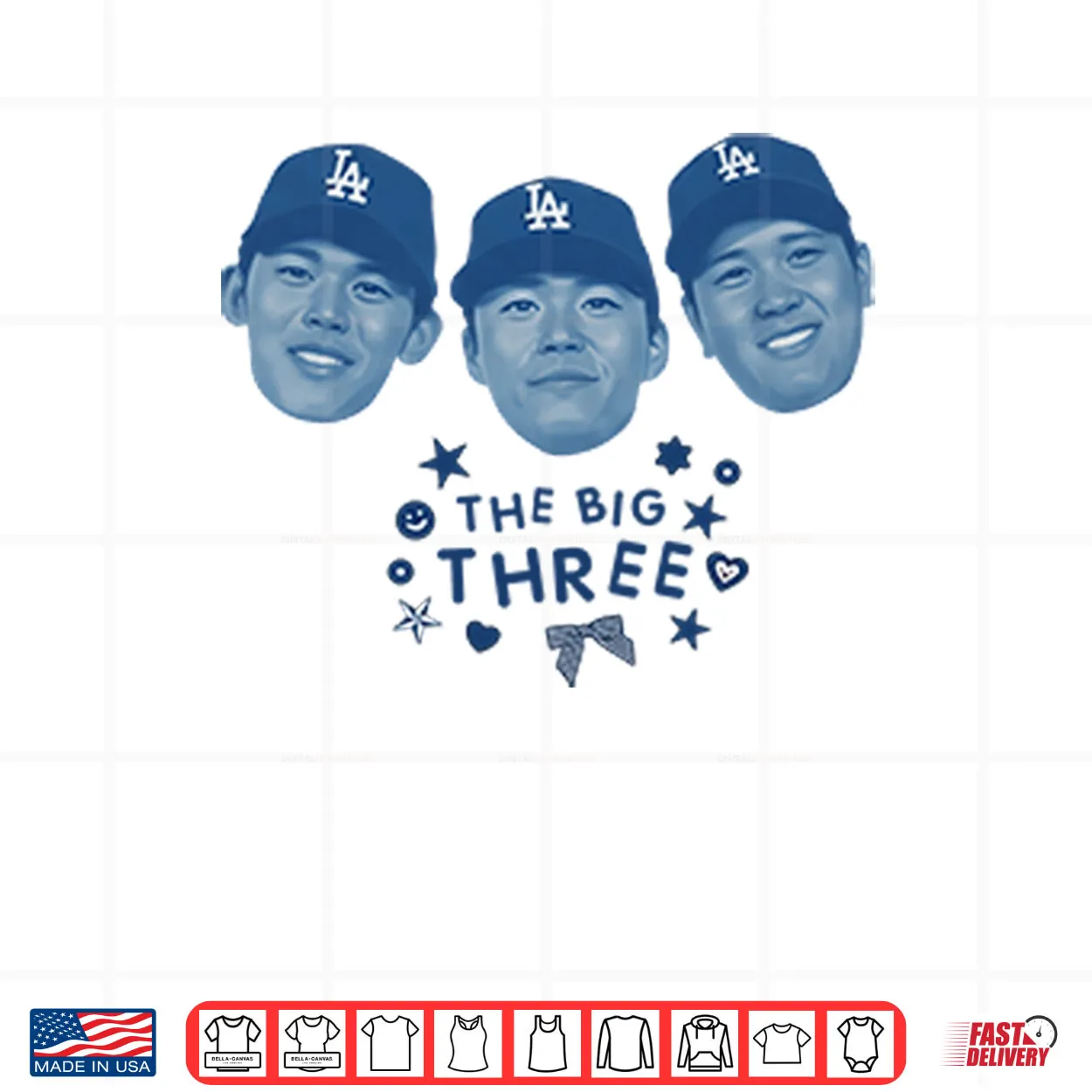 Ohtani Yamamoto Sasaki The Big Three Shirt Ohtani Yamamoto Sasaki The Big Three Shirt