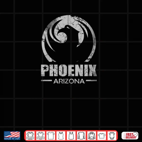 Design Phoenix Arizona Flag Vintage Distressed Shirt