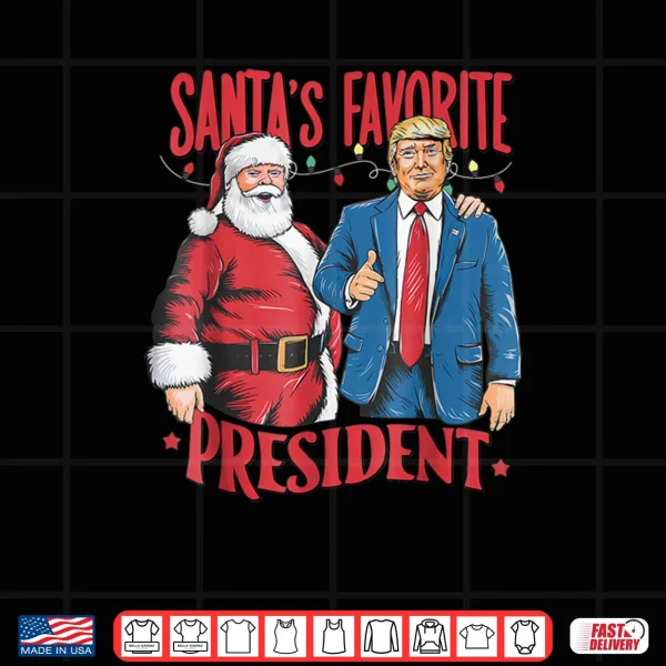 Santa's Favorite President Santa Trump Dance Christmas Shirt 4 Design Santas Favorite President Santa Trump Dance Christmas Shirt