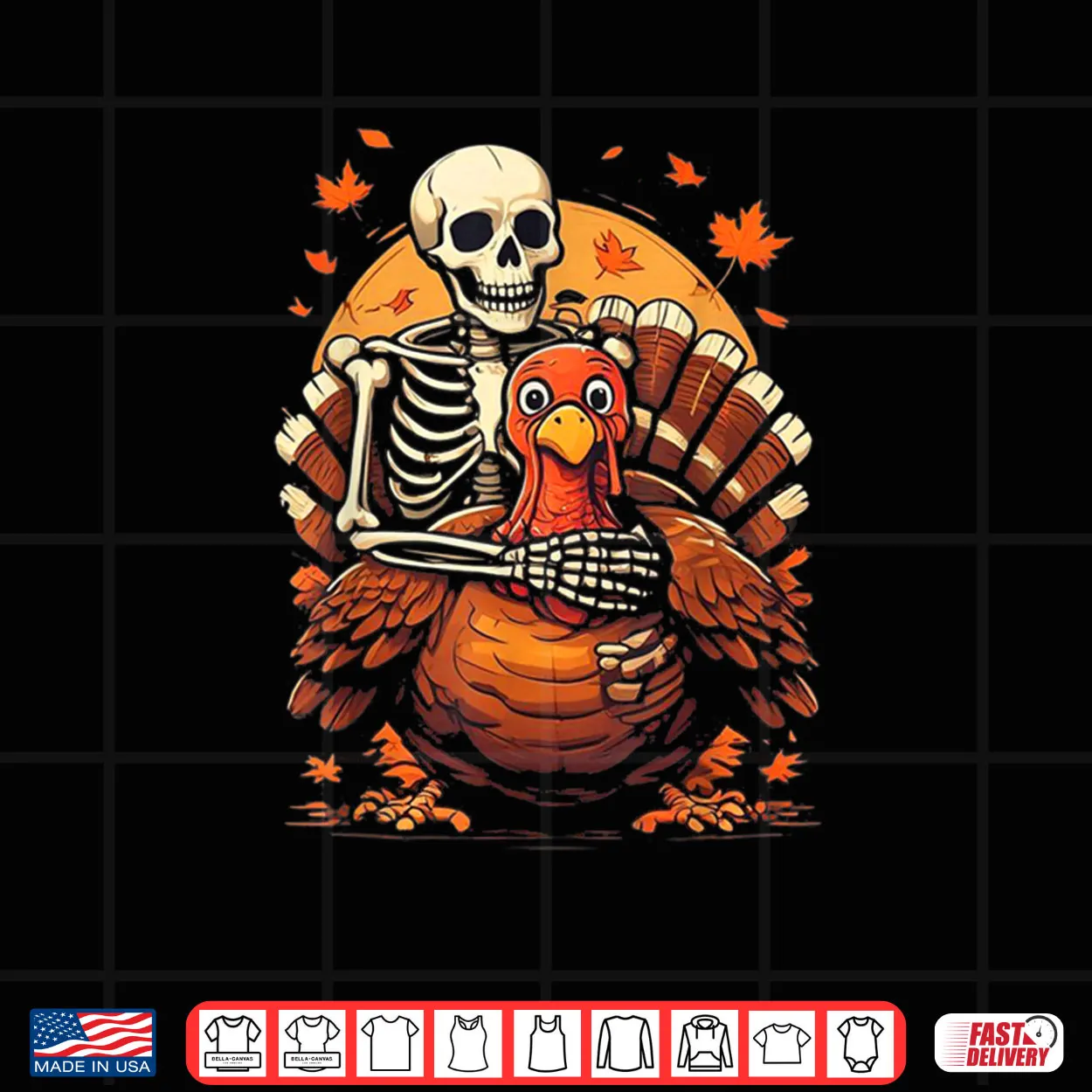 Skeleton Hugging Turkey Thanksgiving Day Fall Autumn Shirt Skeleton Hugging Turkey Thanksgiving Day Fall Autumn Shirt