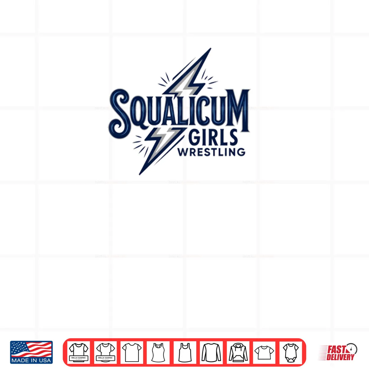 Squalicum Girls Wrestling Shirt Squalicum Girls Wrestling Shirt