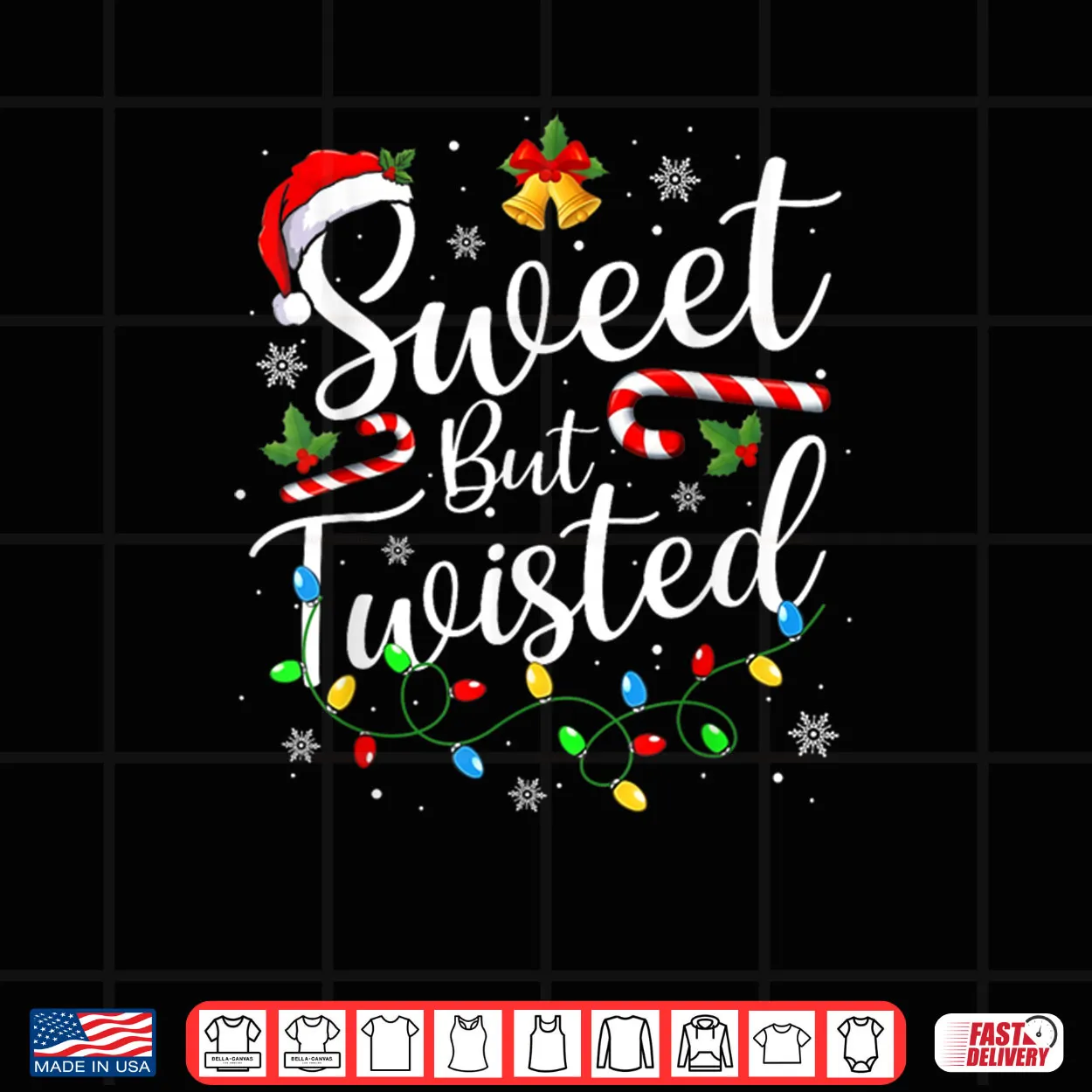 Sweet But Twisted Funny Christmas Candy Cane Xmas Holiday Shirt Sweet But Twisted Funny Christmas Candy Cane Xmas Holiday Shirt