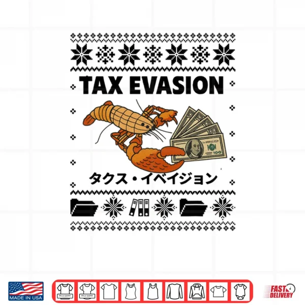 Tax Evasion Christmas Ugly Lobster Meme Shirt 4 Design Tax Evasion Christmas Ugly Lobster Meme Shirt