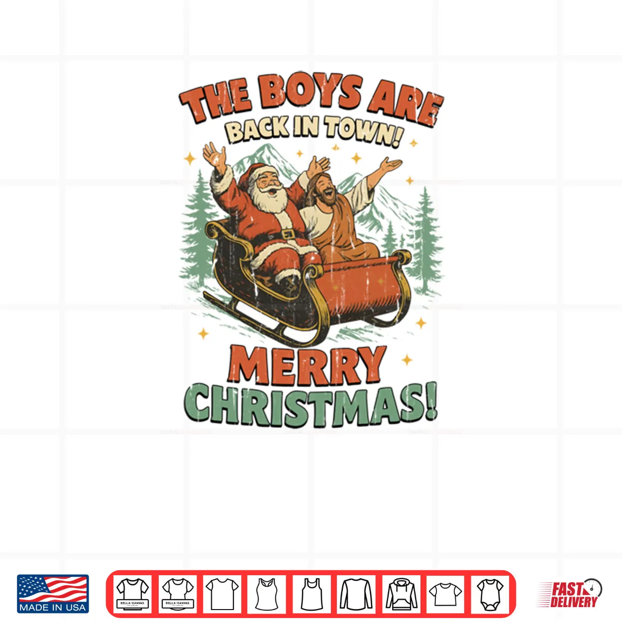 The Boys Are Back In Town Merry Christmas Shirt The Boys Are Back In Town Merry Christmas Shirt