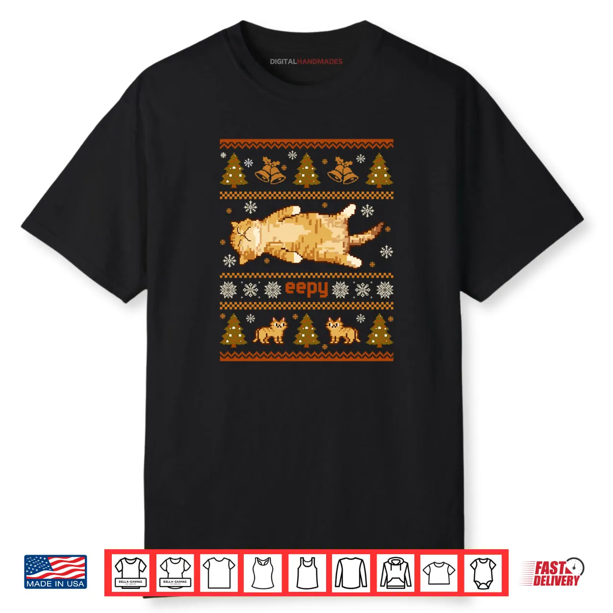 Eepy Cat Silly Sleepy Cat Meme Ugly Christmas Shirt Eepy Cat Silly Sleepy Cat Meme Ugly Christmas Shirt