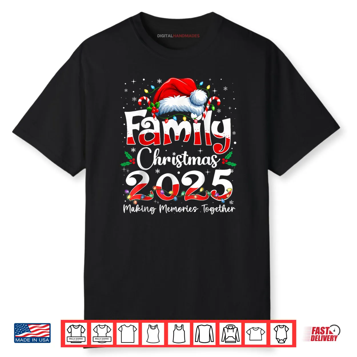 Family Christmas 2025 Matching Outfit Xmas Squad Santa Shirt Family Christmas 2025 Matching Outfit Xmas Squad Santa Shirt