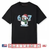 Festive Snowman Christmas Winter Cheer 67 Number Shirt