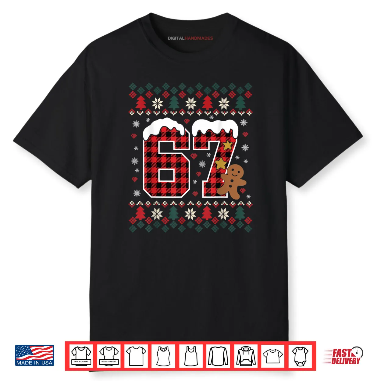 Funny 67 Christmas Pajamas Shirt Six Seven Meme Brainrot Shirt Funny 67 Christmas Pajamas Shirt Six Seven Meme Brainrot Shirt