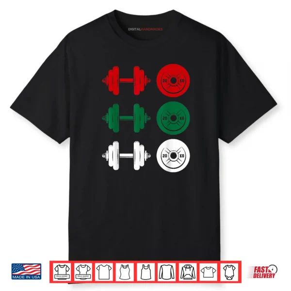 Ho Ho Ho Funny Dumbbell Christmas Weightlifting Gym Workout Shirt