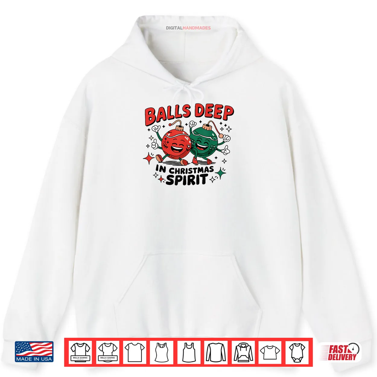 Balls Deep in Christmas Spirit Merry Christmas Bauble Shirt Balls Deep in Christmas Spirit Merry Christmas Bauble Shirt