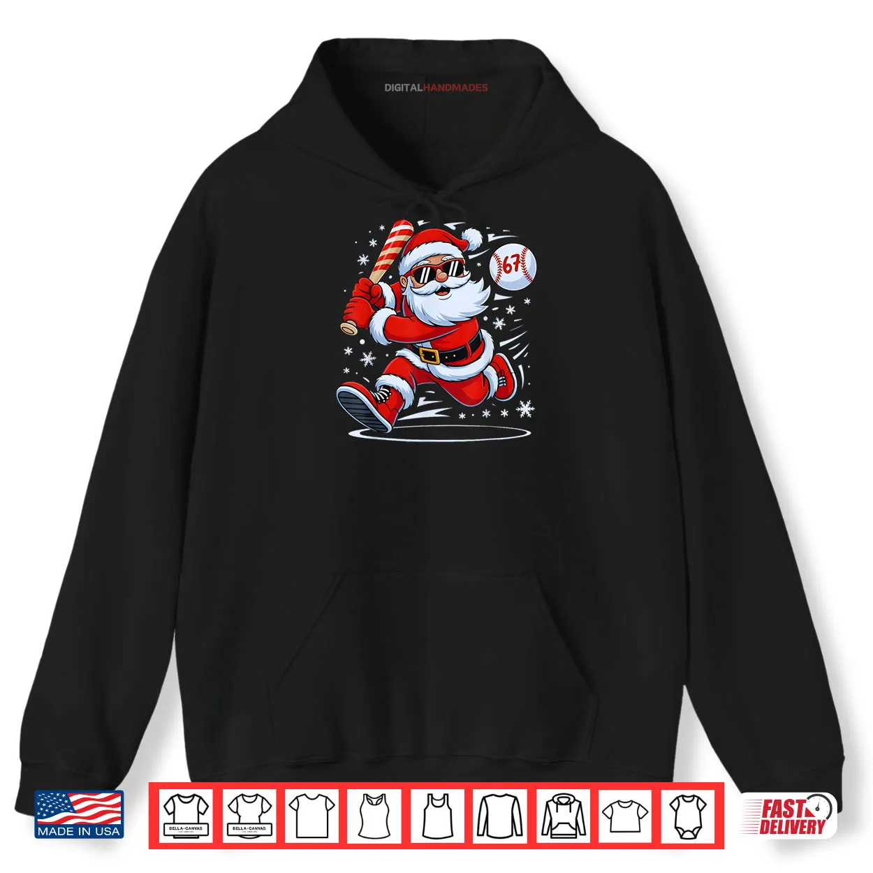 Baseball Santa 67 Christmas Xmas Pajamas Shirt Baseball Santa 67 Christmas Xmas Pajamas Shirt