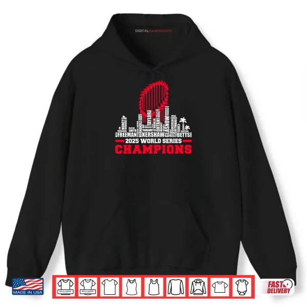 Hoodie LA Baseball 2025 All Team Player Champions Shirt