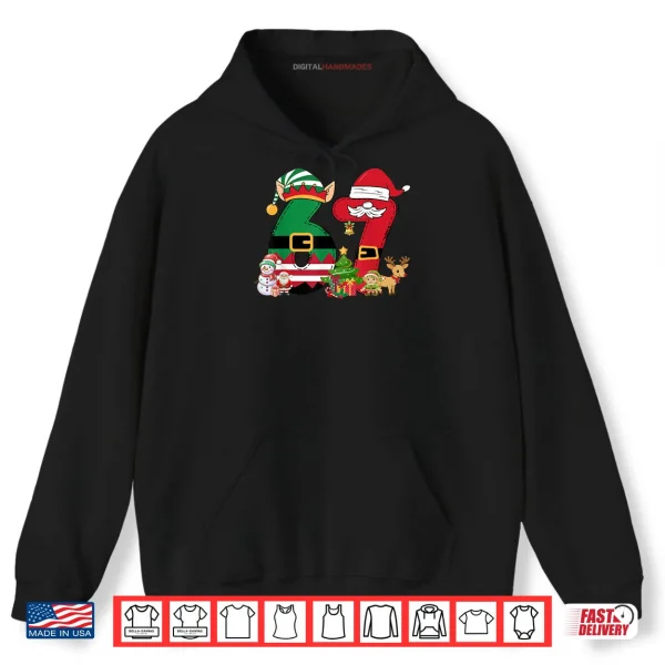 Meme 6 7 Christmas 67 Santa Elf Shirt 2 Hoodie Meme 6 7 Christmas 67 Santa Elf Shirt