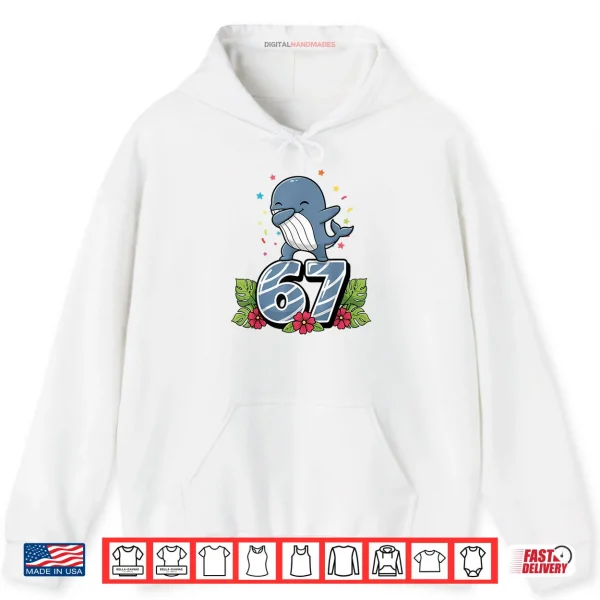 Six Seven Meme Dabbing Baby Whale 67 Funny Gen Z Apha Shirt 2 Hoodie Six Seven Meme Dabbing Baby Whale 67 Funny Gen Z Apha Shirt