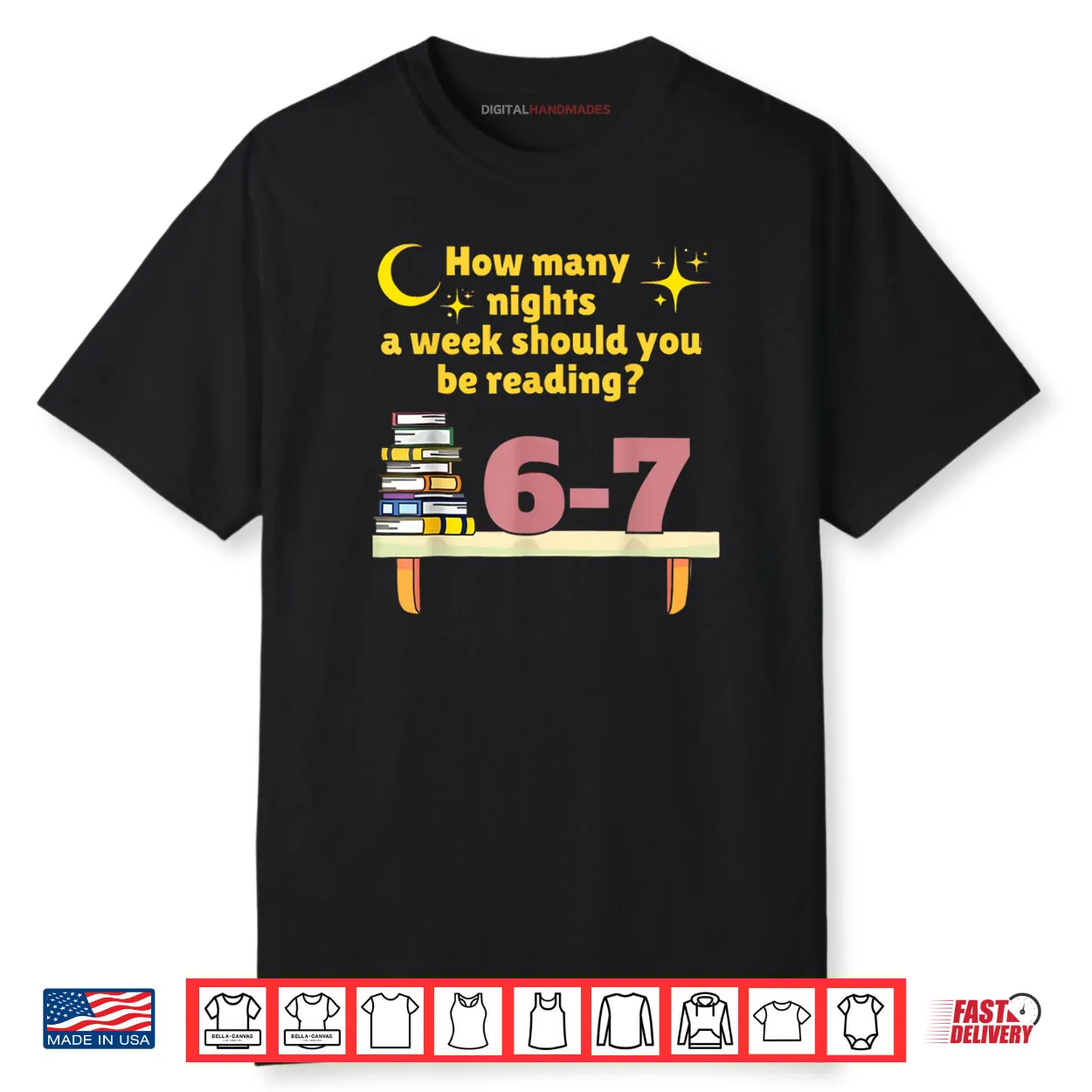 How Many Nights A Week Should You Be Reading 6 7 Classic Shirt How Many Nights A Week Should You Be Reading 6 7 Classic Shirt