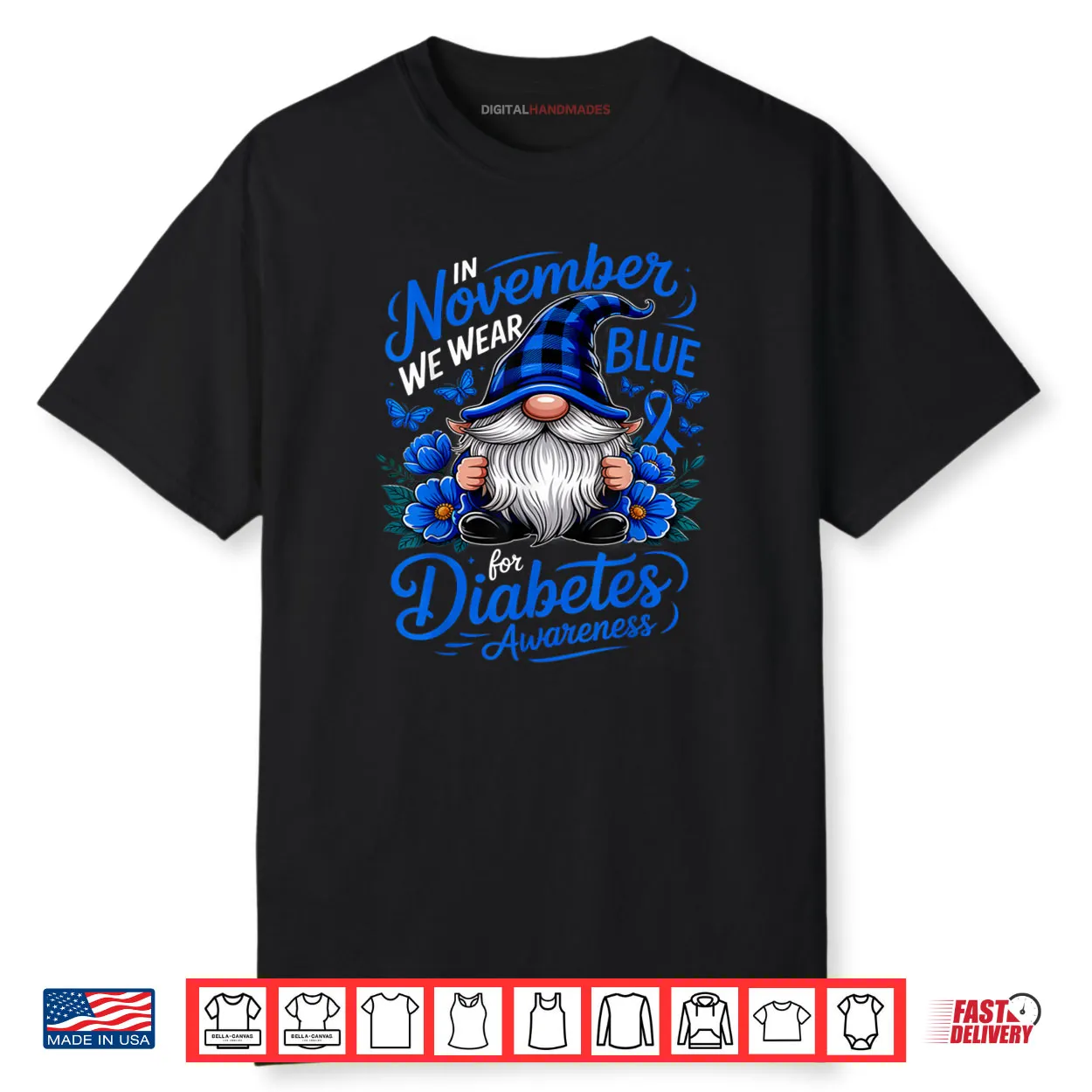 In November We Wear Blue Diabetes Awareness Blue Nome Shirt In November We Wear Blue Diabetes Awareness Blue Nome Shirt